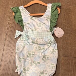 NWT Abby and Evie Floral Baby Romper